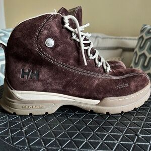 Helly Hansen Brown Suede Mid Hiking Boots Waterproof Infinity Fit